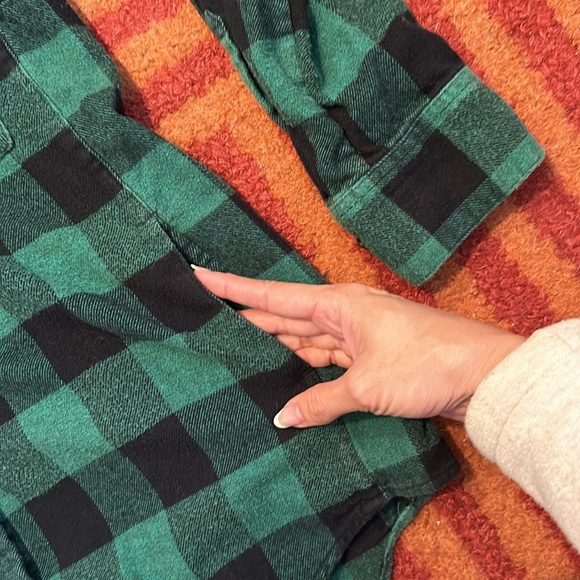 💚 MADEWELL Sunday Flannel *with Pockets!* in Green Buffalo Plaid, Size S… - Picture 3 of 11